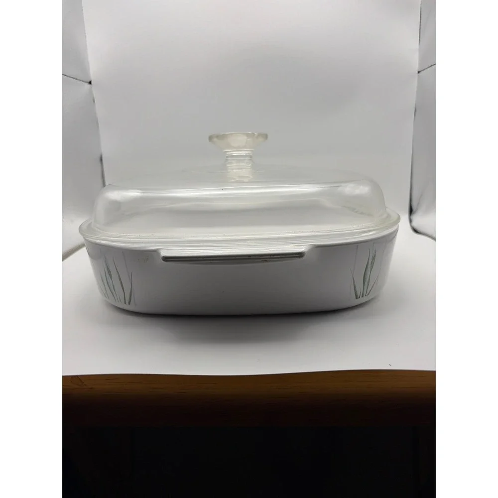 Corning Ware Shadow Iris Casserole Dish 2.5L A-10-B with Lid A-12-C Vintage